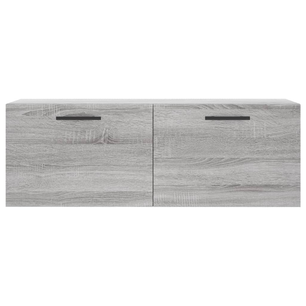 Szürke sonoma színű szerelt fa faliszekrény 100 x 36,5 x 35 cm