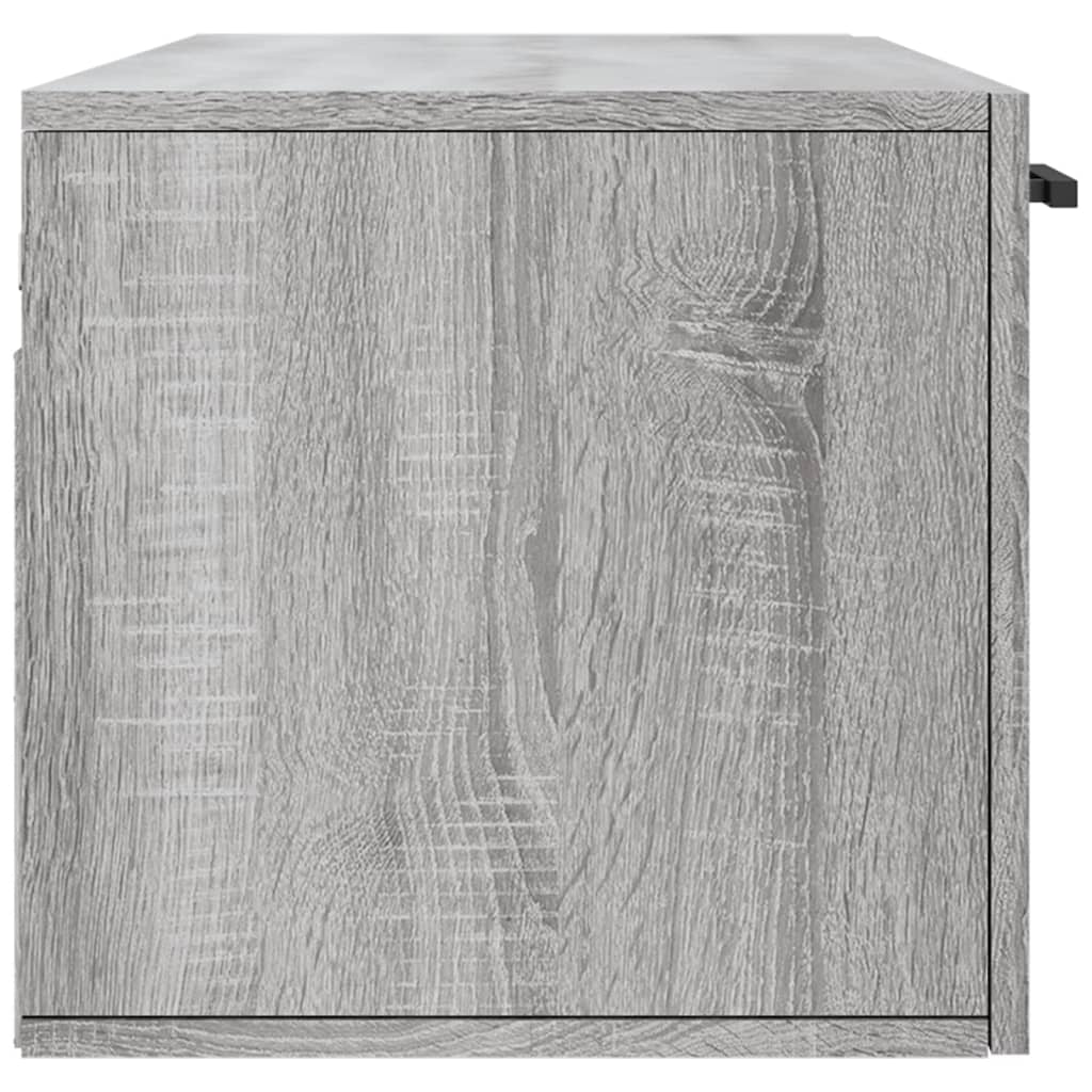 Szürke sonoma színű szerelt fa faliszekrény 100 x 36,5 x 35 cm