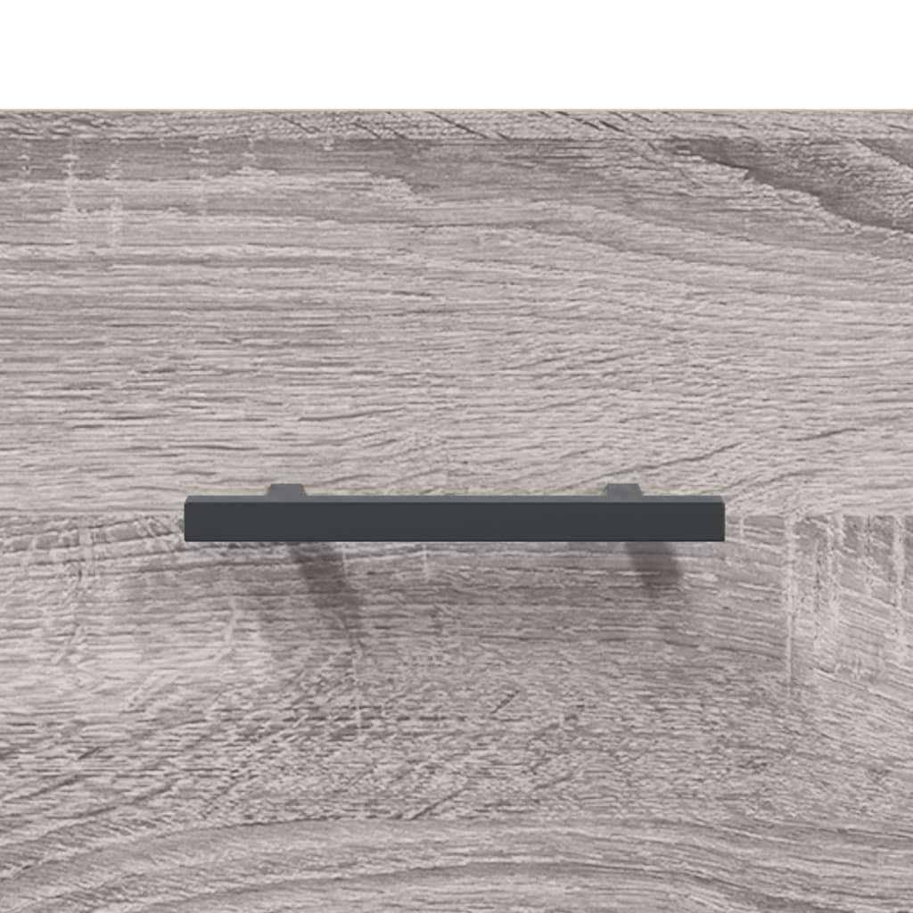 Szürke sonoma színű szerelt fa faliszekrény 100 x 36,5 x 35 cm