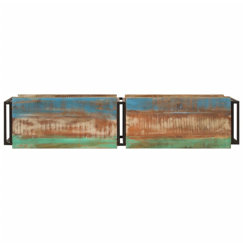 Tömör újrahasznosított fa tv-szekrény 140 x 30 x 40 cm Tömör újrahasznosított fa tv-szekrény 140 x 30 x 40 cm