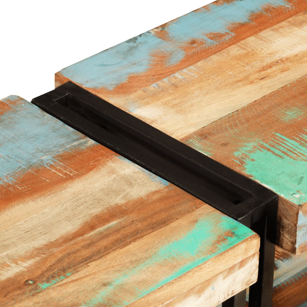 Tömör újrahasznosított fa tv-szekrény 180 x 30 x 40 cm