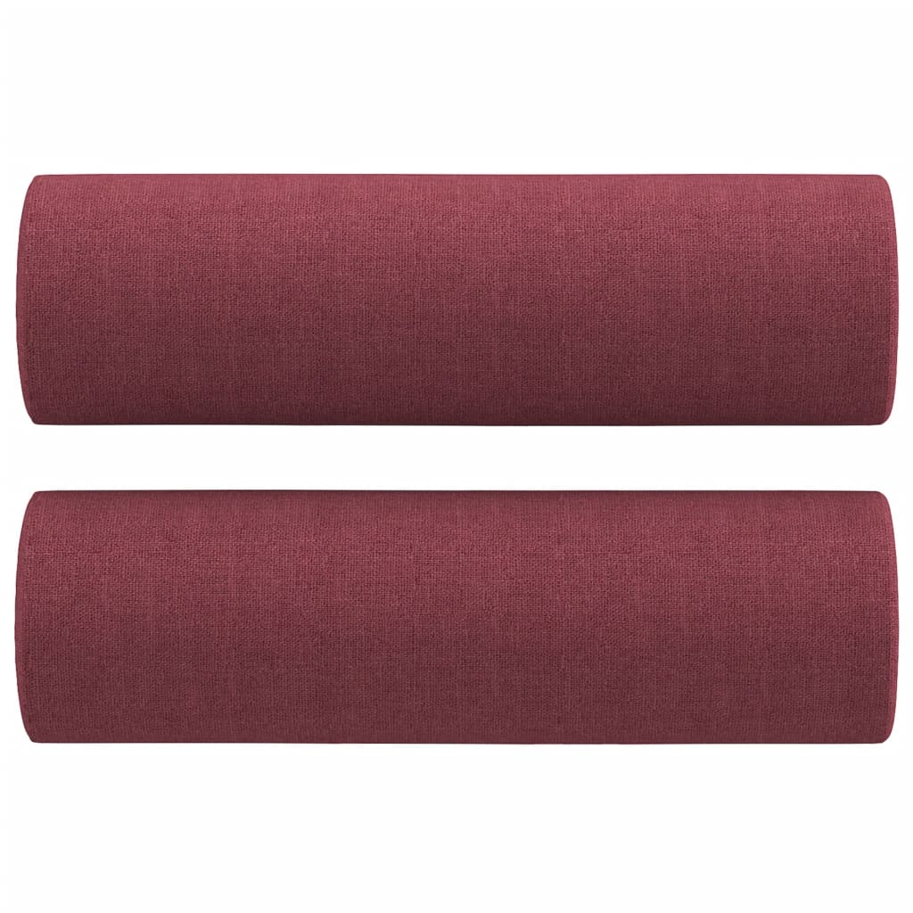 2 személyes bordó szövet kanapé díszpárnákkal 120 cm 2 személyes bordó szövet kanapé díszpárnákkal 120 cm