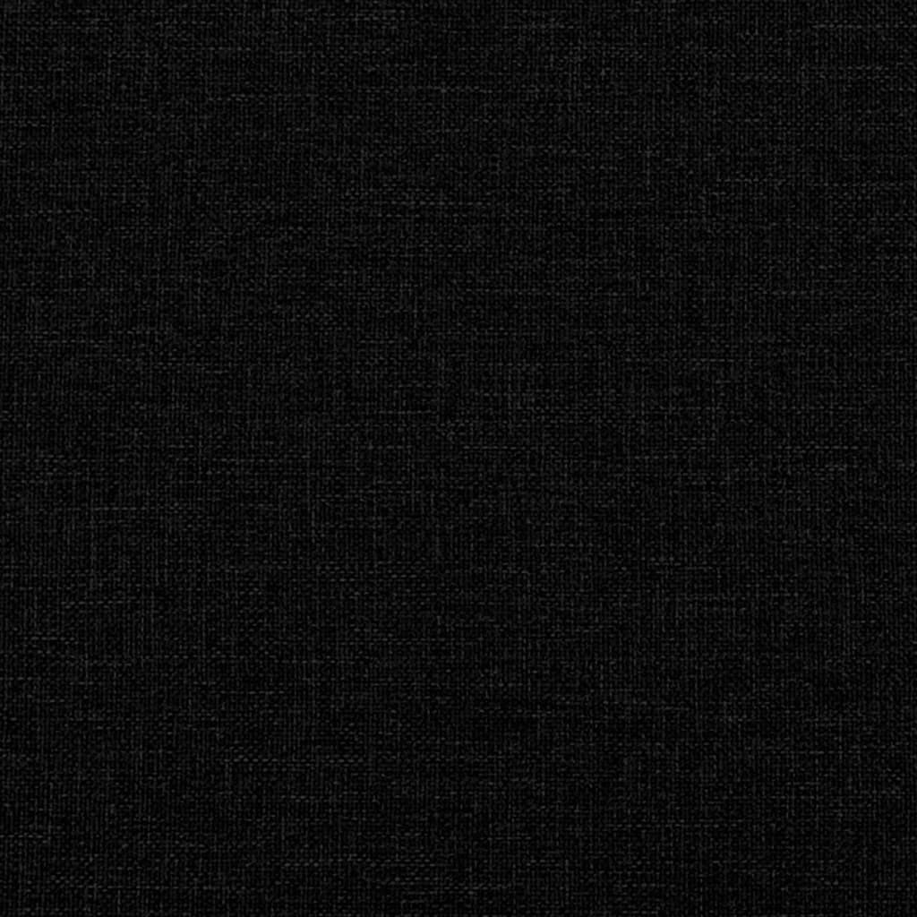 3 személyes fekete szövet kanapé díszpárnákkal 180 cm 3 személyes fekete szövet kanapé díszpárnákkal 180 cm