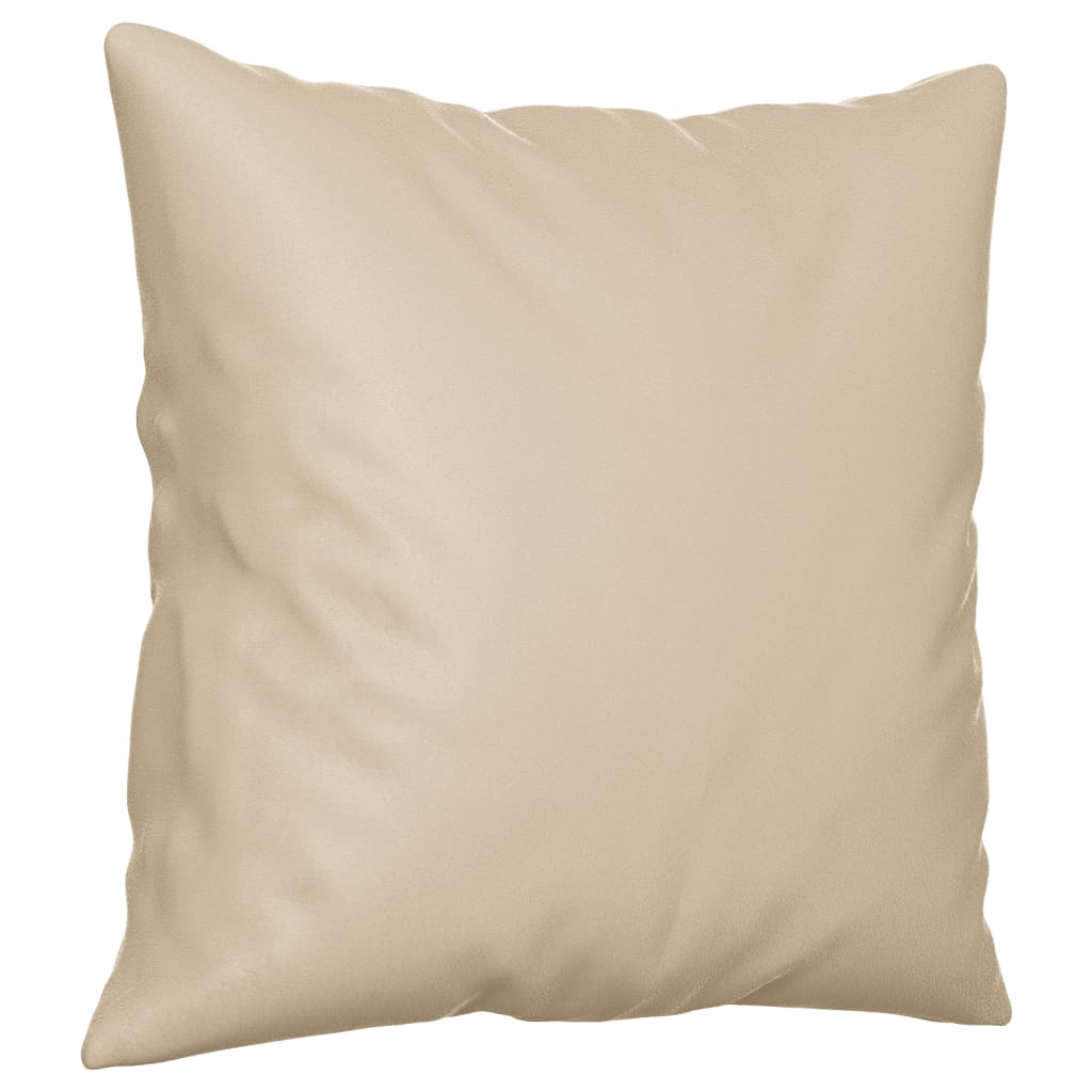 2 személyes krémszínű mikroszálas szövetkanapé párnákkal 120 cm