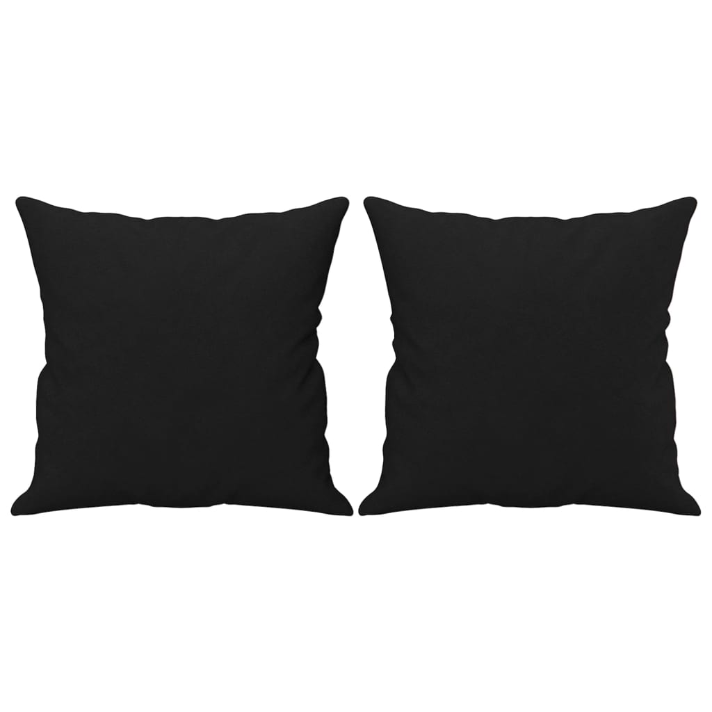 2 személyes fekete mikroszálas szövetkanapé párnákkal 140 cm 2 személyes fekete mikroszálas szövetkanapé párnákkal 140 cm