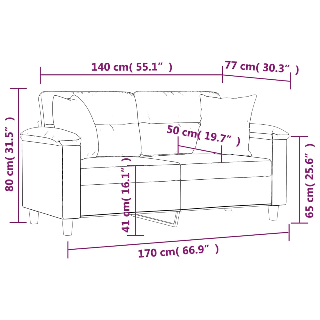 2 személyes cappuccino színű műbőr kanapé díszpárnákkal 140 cm 2 személyes cappuccino színű műbőr kanapé díszpárnákkal 140 cm