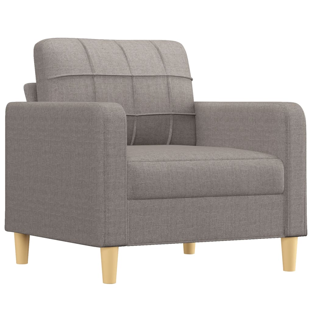 Tópszínű szövet kanapéfotel lábtartóval 60 cm Tópszínű szövet kanapéfotel lábtartóval 60 cm