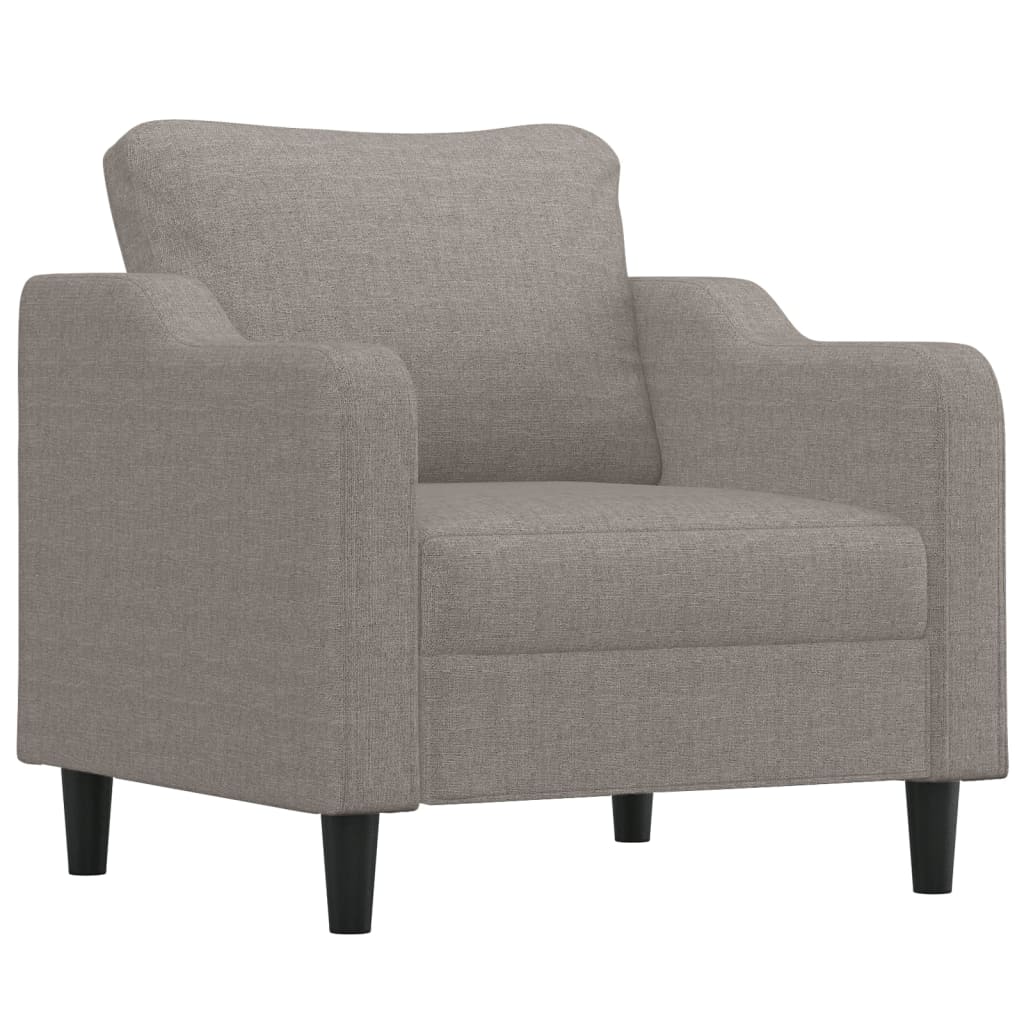 Tópszínű szövet kanapéfotel lábtartóval 60 cm Tópszínű szövet kanapéfotel lábtartóval 60 cm