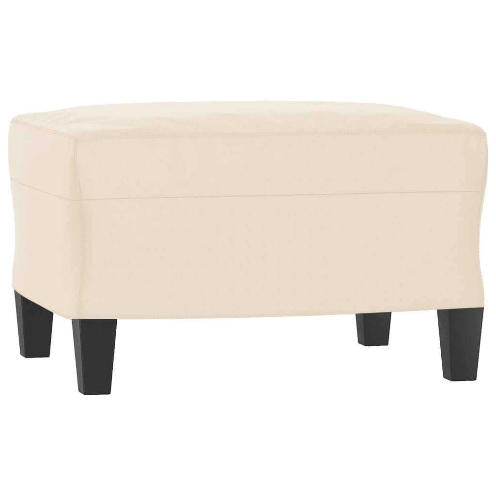Bézs mikroszálas szövet kanapéfotel lábtartóval 60 cm
