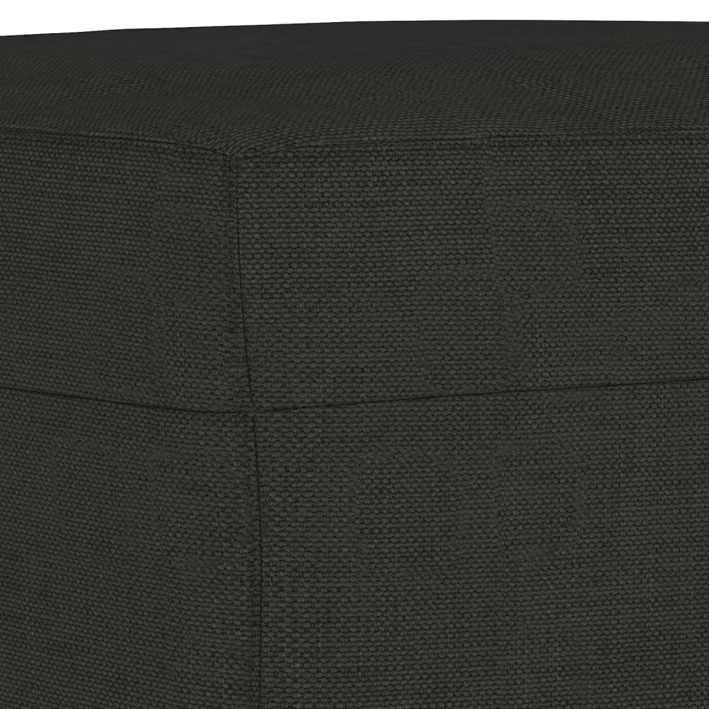4 részes fekete szövet ülőgarnitúra párnákkal 4 részes fekete szövet ülőgarnitúra párnákkal