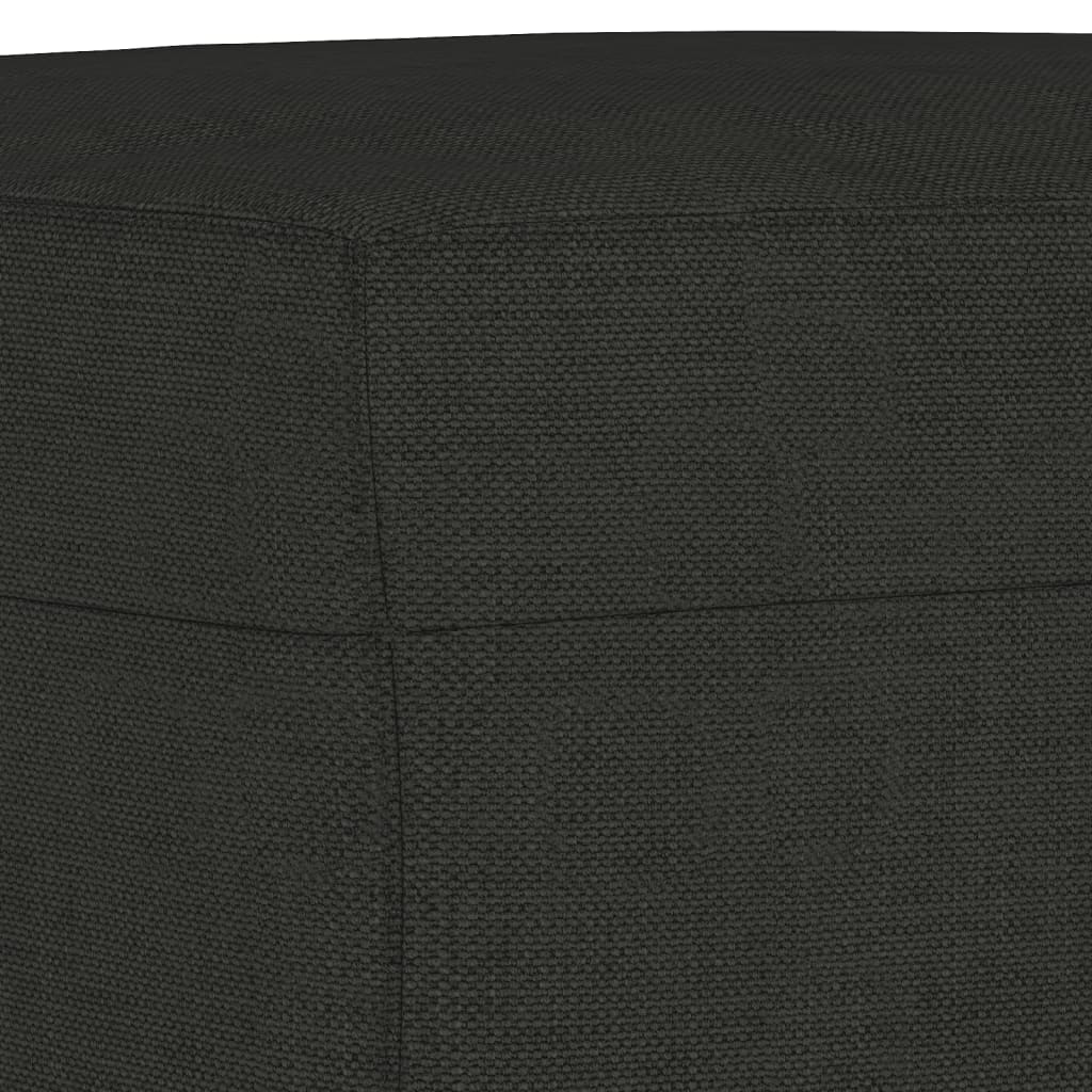 4 részes fekete szövet ülőgarnitúra párnákkal 4 részes fekete szövet ülőgarnitúra párnákkal
