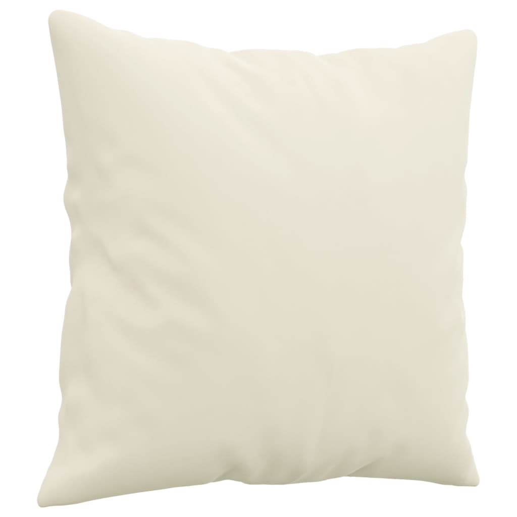 2 részes krémszínű bársony ülőgarnitúra párnákkal 2 részes krémszínű bársony ülőgarnitúra párnákkal