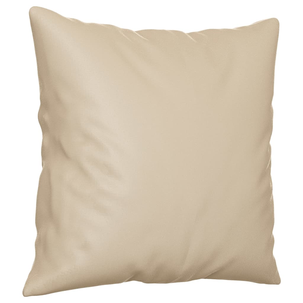 2 részes krémszínű mikroszálas szövet ülőgarnitúra párnával