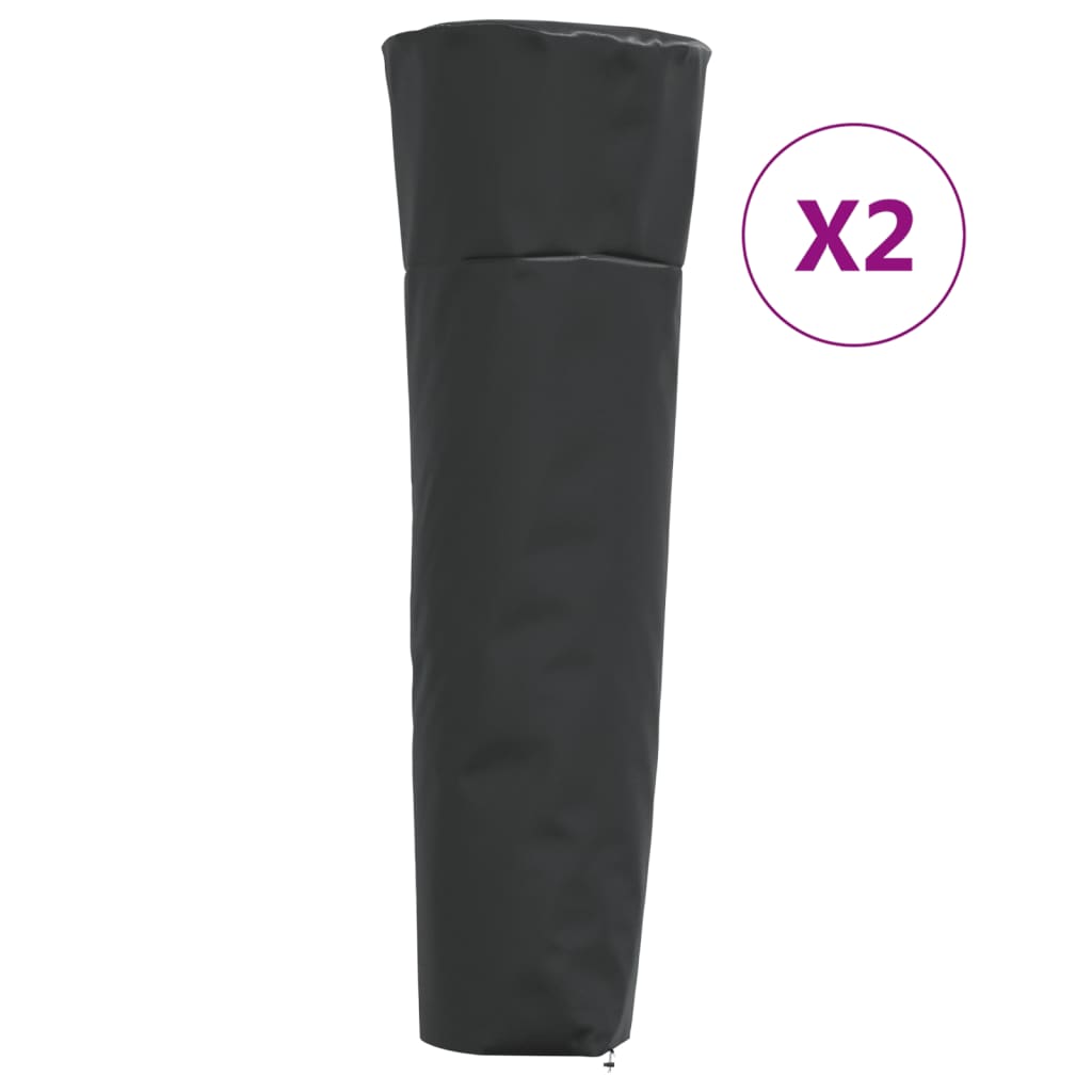 2 db 420d oxford-szövet piramis alakú fűtőhuzat 86x47x241 cm