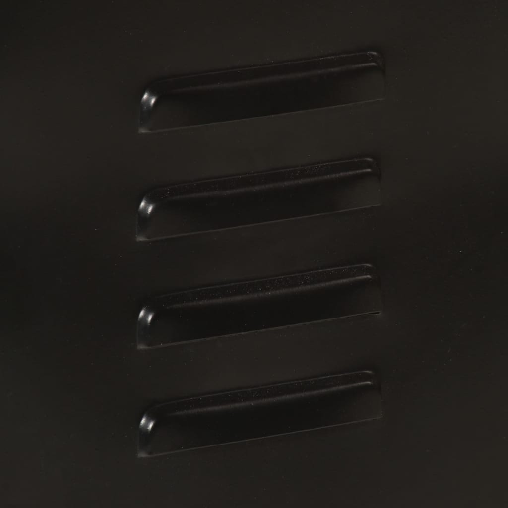 Vas és tömör mangófa fürdőszobai szekrény 40 x 30 x 50 cm