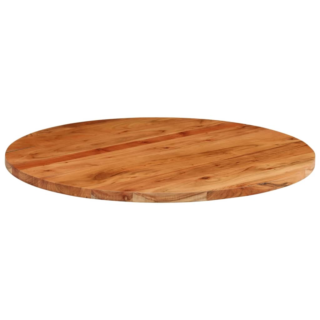 Tömör akácfa kerek asztallap ø80 x 3,8 cm