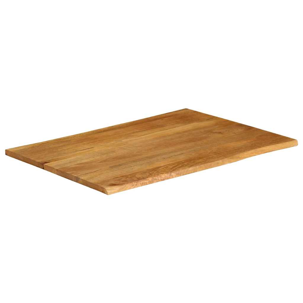 Tömör mangófa természetes élű asztallap 110 x 80 x 2,5 cm