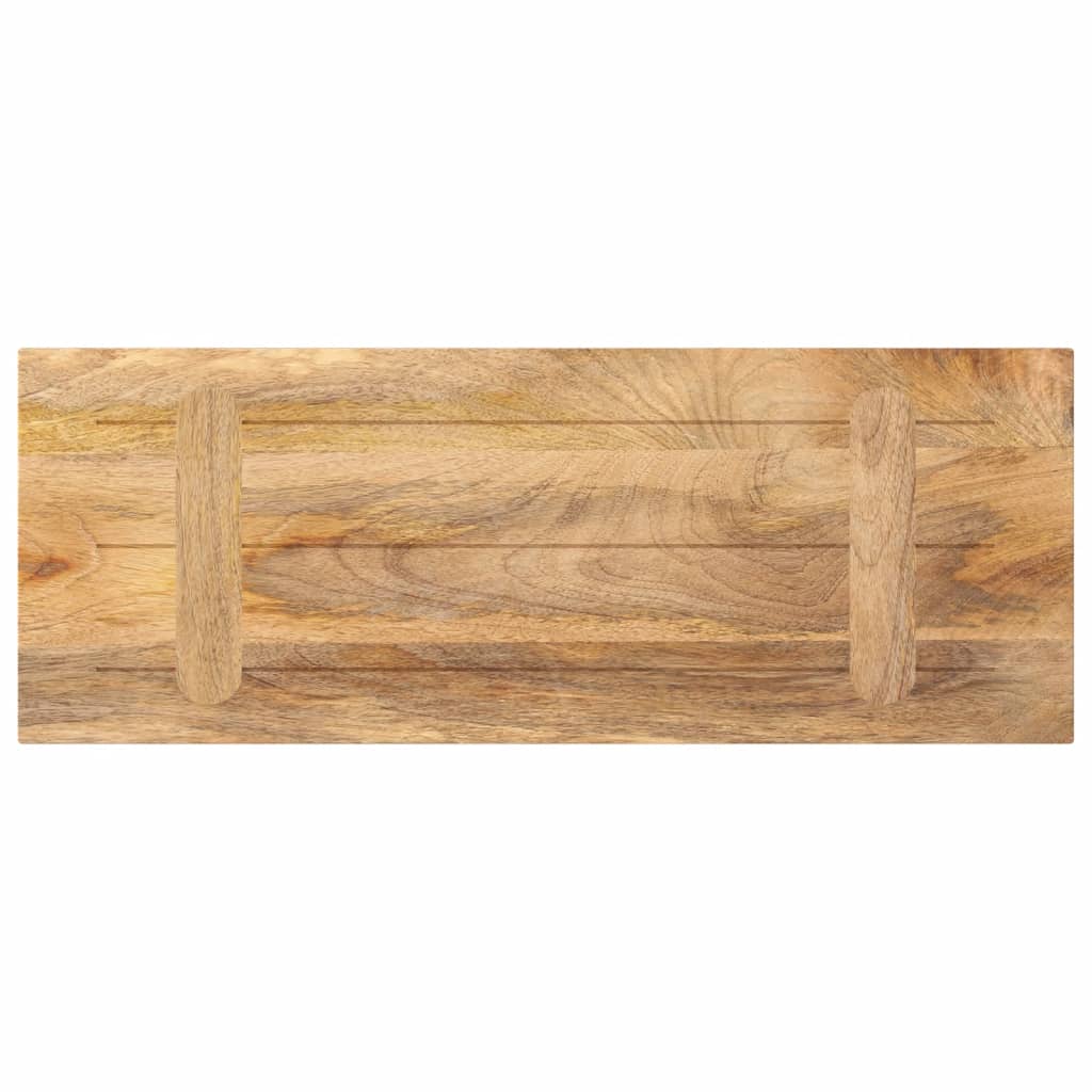 Tömör mangófa téglalap alakú asztallap 80x20x3,8 cm