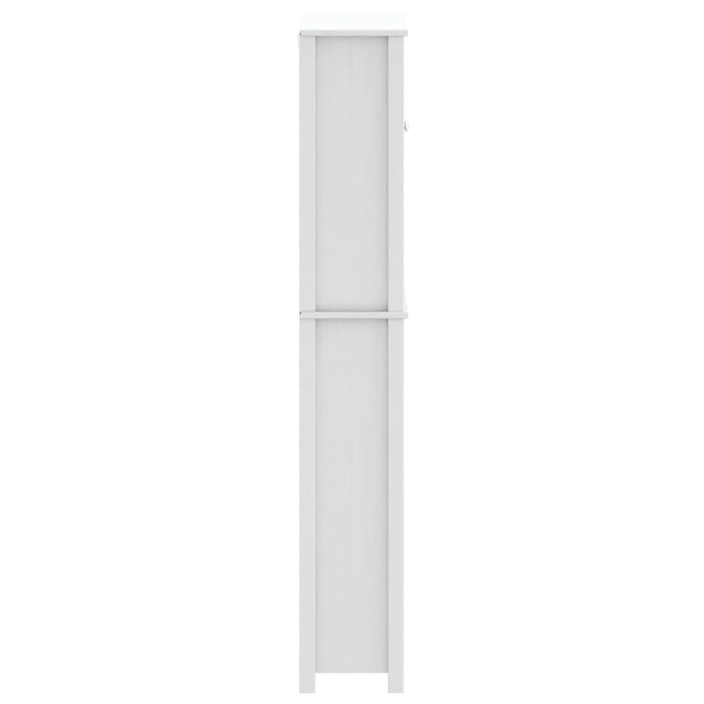 Berg fehér tömör fa mosógépszekrény 76 x 27 x 164,5 cm