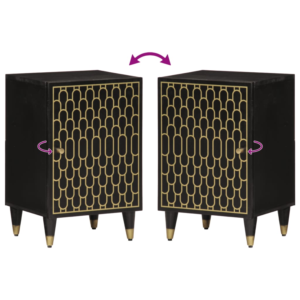 Tömör mangófa fürdőszobaszekrény 38 x 33 x 58 cm