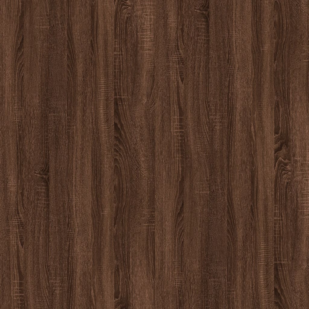 2 részes barna tölgy színű szerelt fa fürdőszobai bútorszett