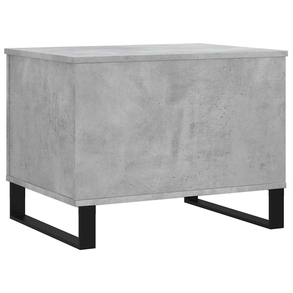 Betonszürke szerelt fa dohányzóasztal 60 x 44,5 x 45 cm