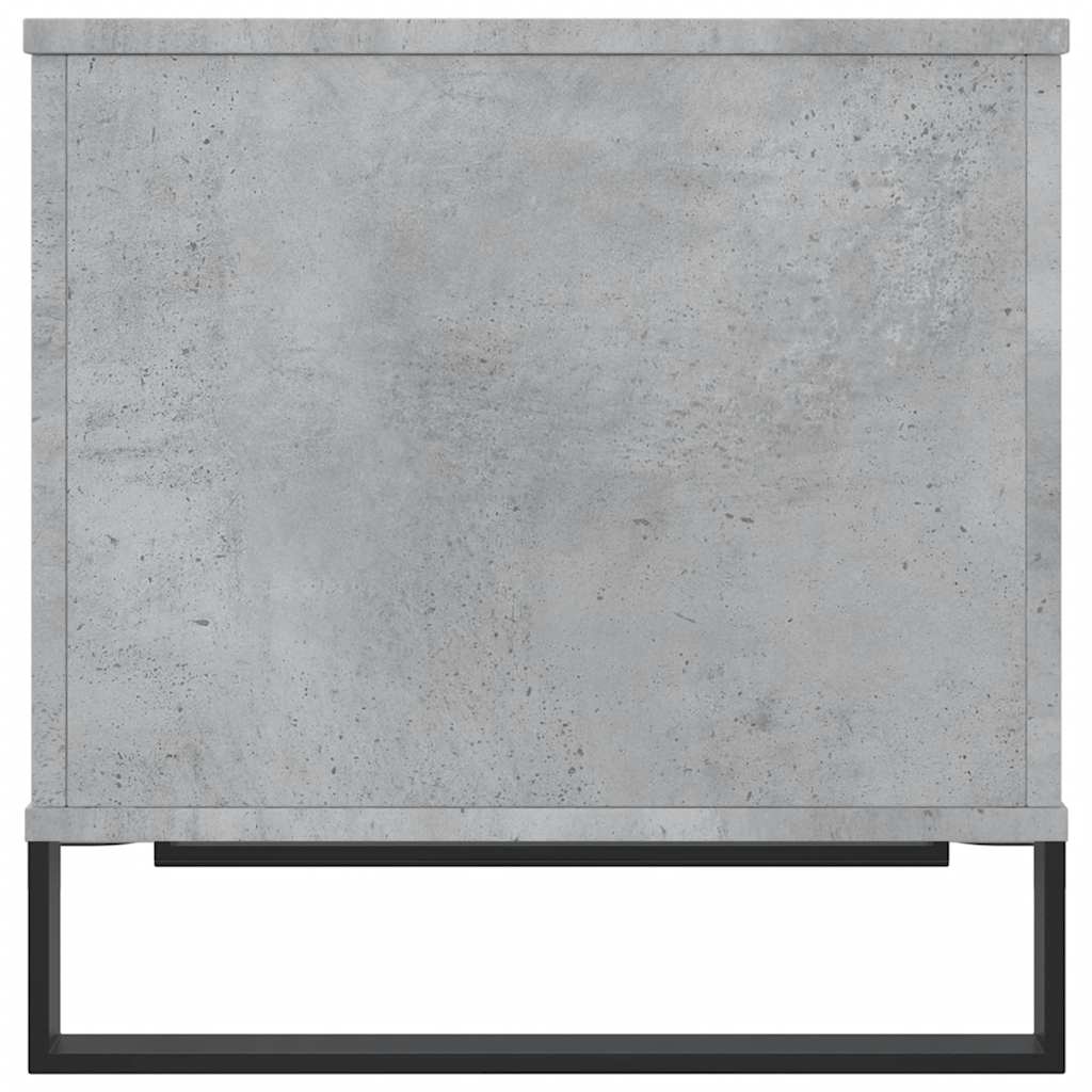 Betonszürke szerelt fa dohányzóasztal 60 x 44,5 x 45 cm