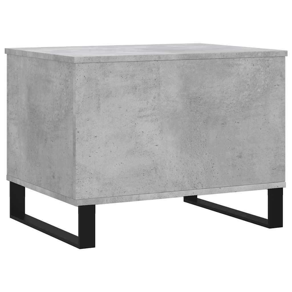 Betonszürke szerelt fa dohányzóasztal 60 x 44,5 x 45 cm