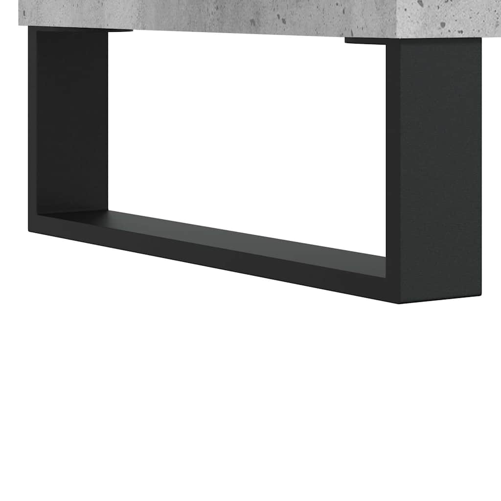 Betonszürke szerelt fa dohányzóasztal 60 x 44,5 x 45 cm