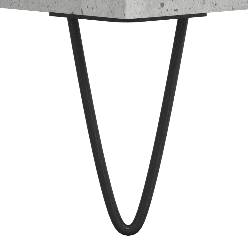 Betonszürke szerelt fa magasszekrény 40 x 36 x 110 cm