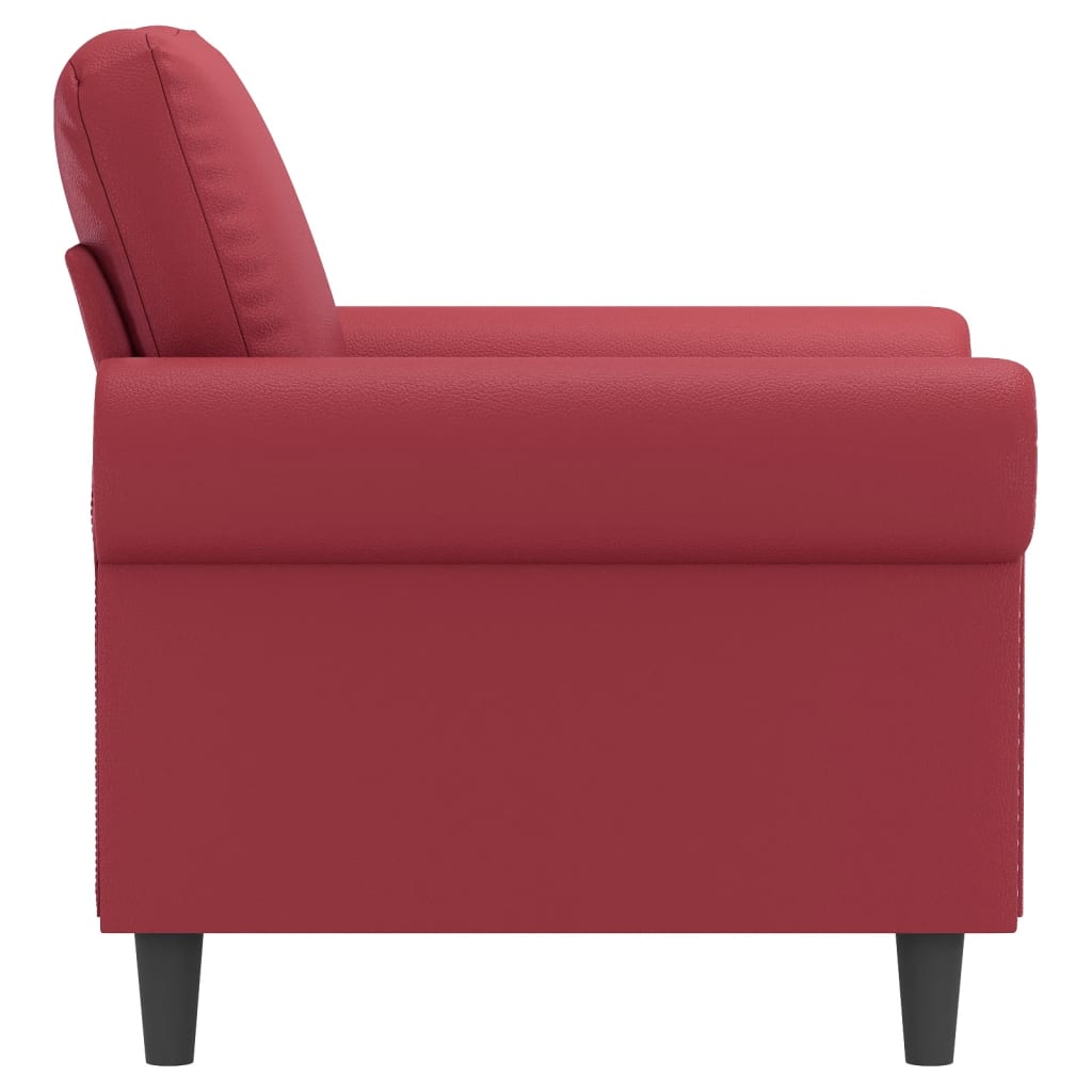 Bordó műbőr kanapéfotel 60 cm Bordó műbőr kanapéfotel 60 cm