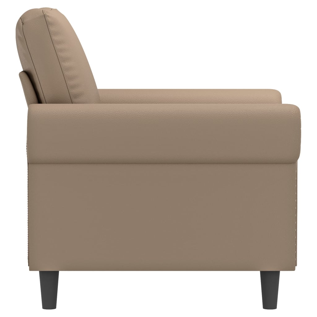 Kávészínű műbőr kanapéfotel 60 cm Kávészínű műbőr kanapéfotel 60 cm