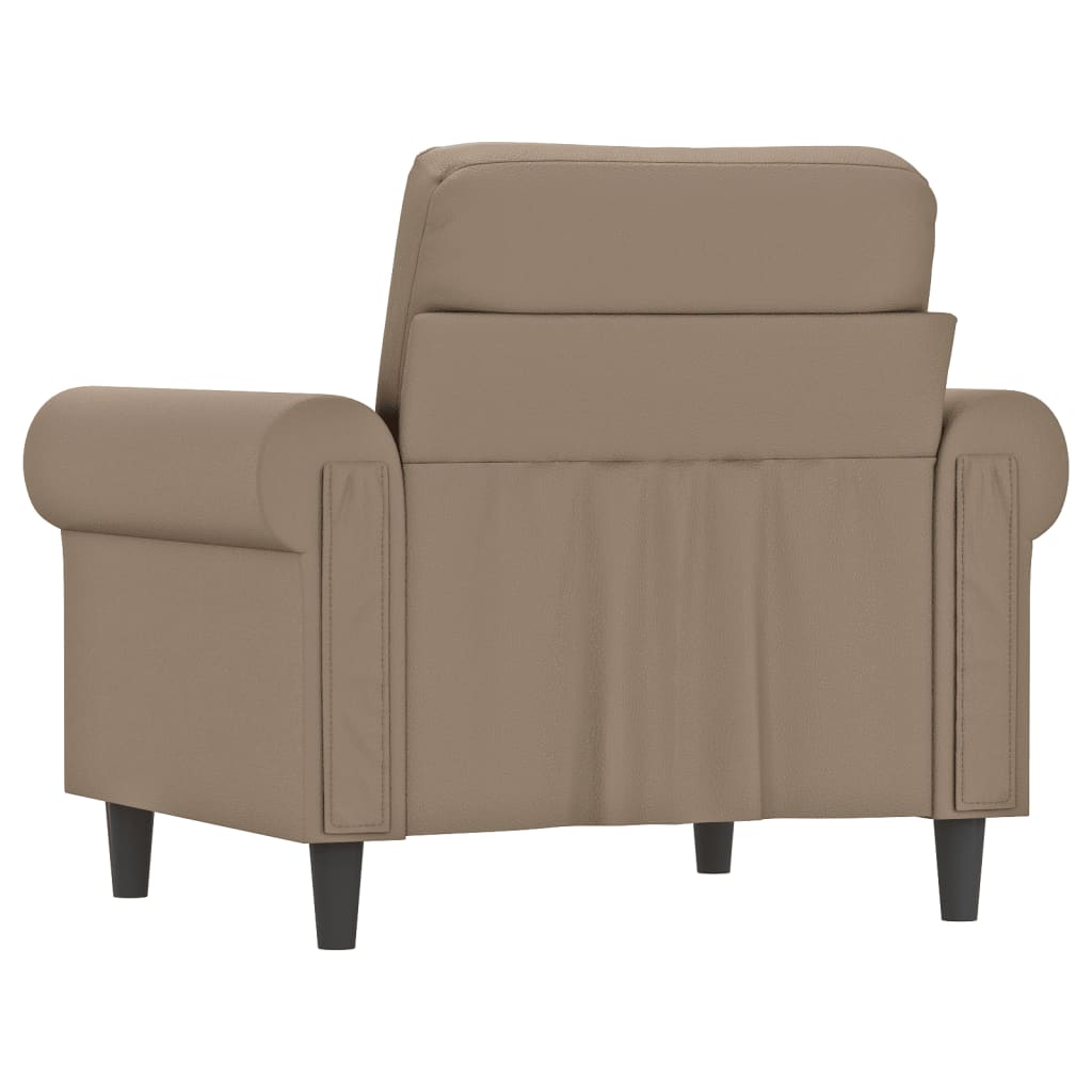 Kávészínű műbőr kanapéfotel 60 cm Kávészínű műbőr kanapéfotel 60 cm