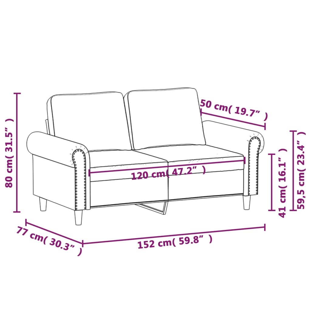 2 személyes krémszínű műbőr kanapé 120 cm 2 személyes krémszínű műbőr kanapé 120 cm