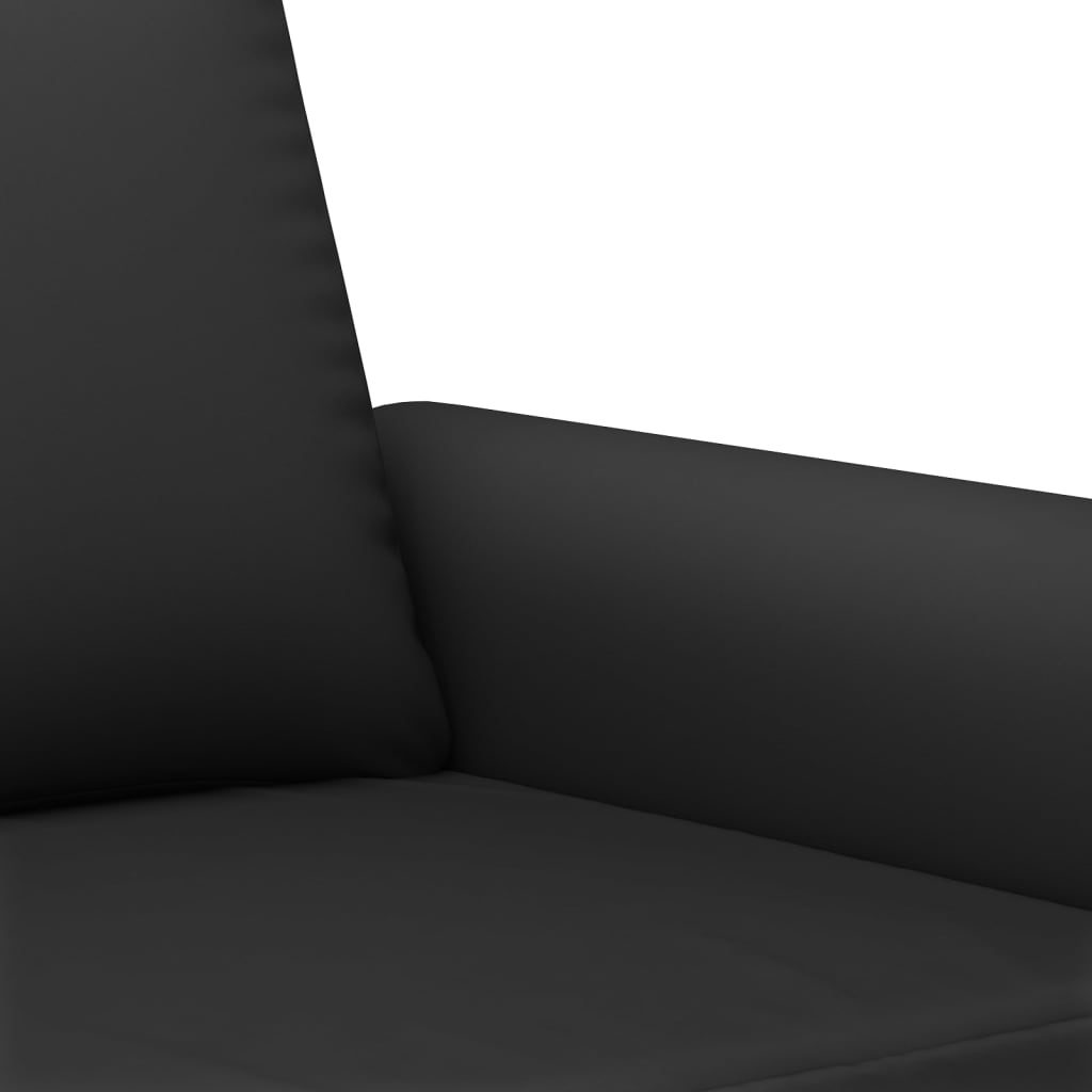 Kétszemélyes fekete bársony kanapé 120 cm Kétszemélyes fekete bársony kanapé 120 cm