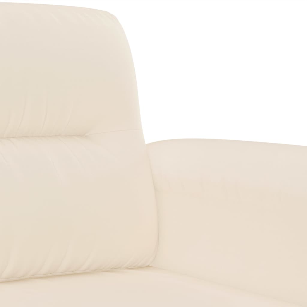 Kétszemélyes bézs mikroszálas szövetkanapé 120 cm Kétszemélyes bézs mikroszálas szövetkanapé 120 cm