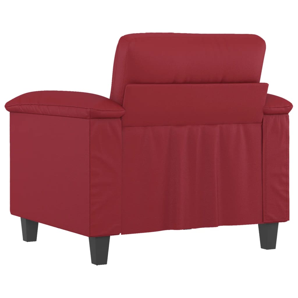 Bordó műbőr kanapéfotel 60 cm Bordó műbőr kanapéfotel 60 cm