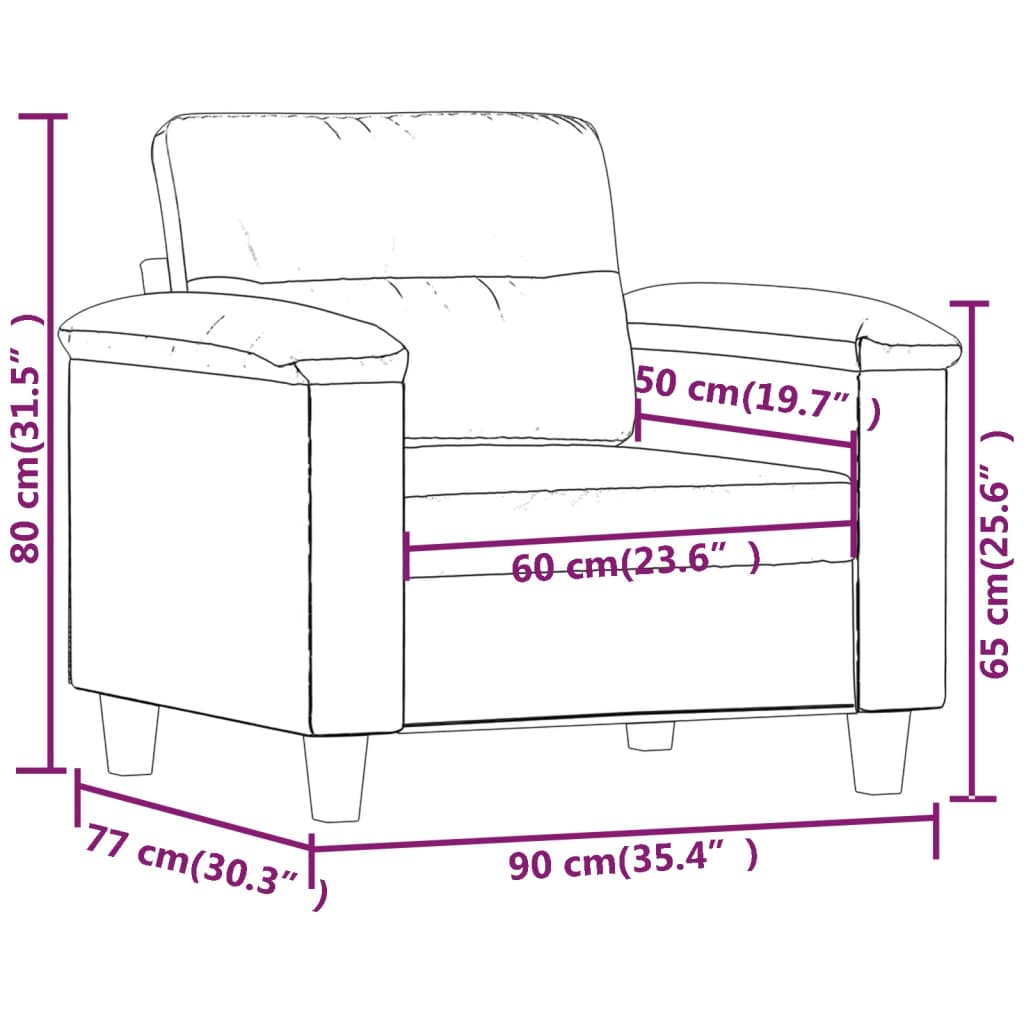 Bordó műbőr kanapéfotel 60 cm Bordó műbőr kanapéfotel 60 cm