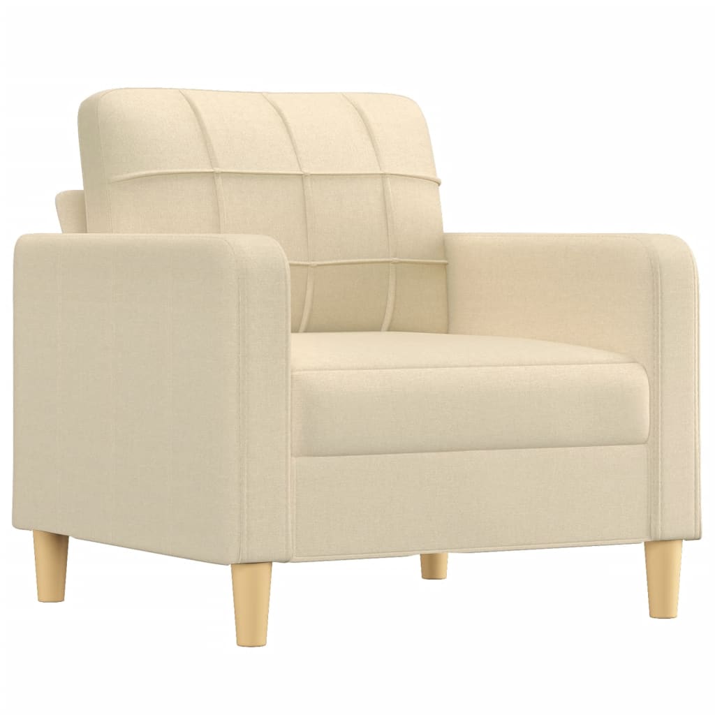 Krémszínű szövet kanapéfotel 60 cm Krémszínű szövet kanapéfotel 60 cm