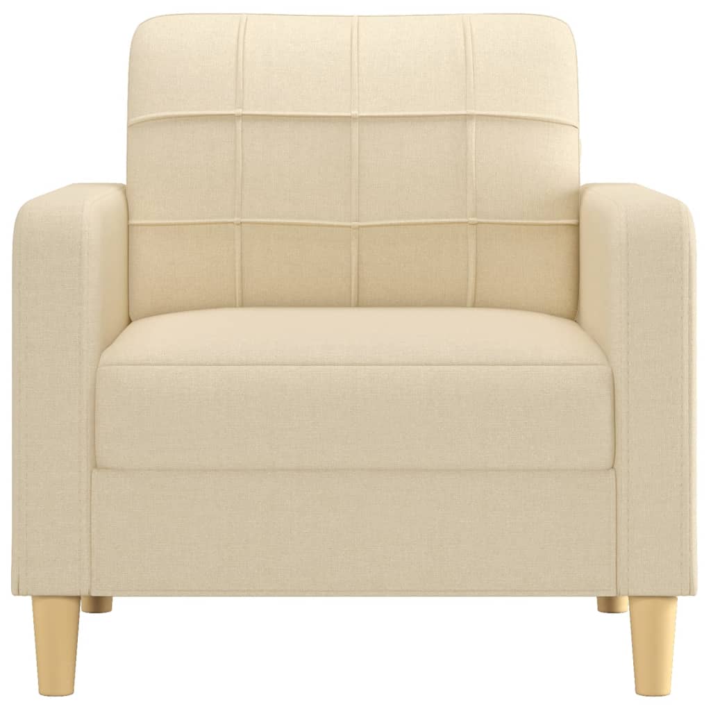 Krémszínű szövet kanapéfotel 60 cm Krémszínű szövet kanapéfotel 60 cm