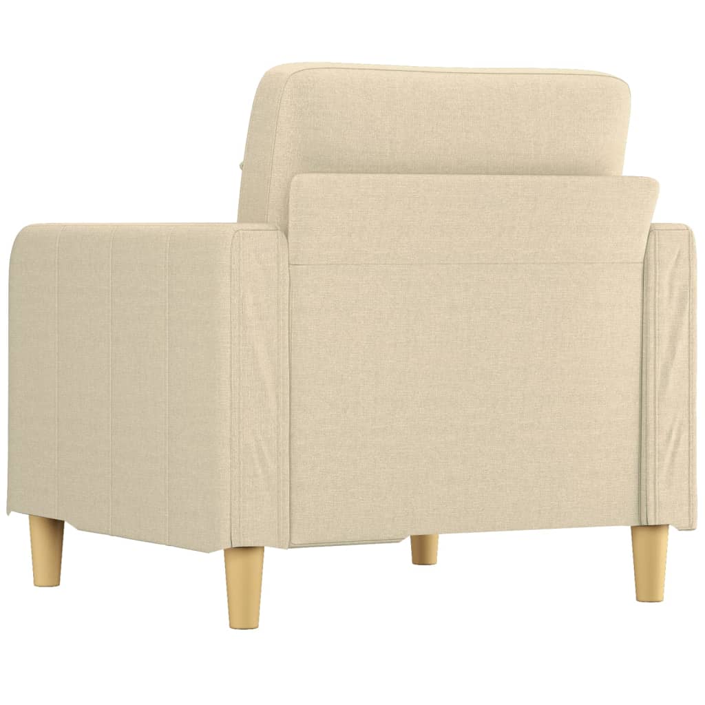 Krémszínű szövet kanapéfotel 60 cm Krémszínű szövet kanapéfotel 60 cm