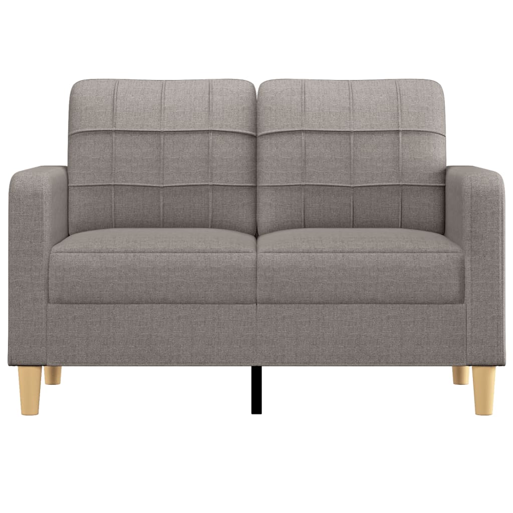 Kétszemélyes fekete szövetkanapé 120 cm Kétszemélyes fekete szövetkanapé 120 cm