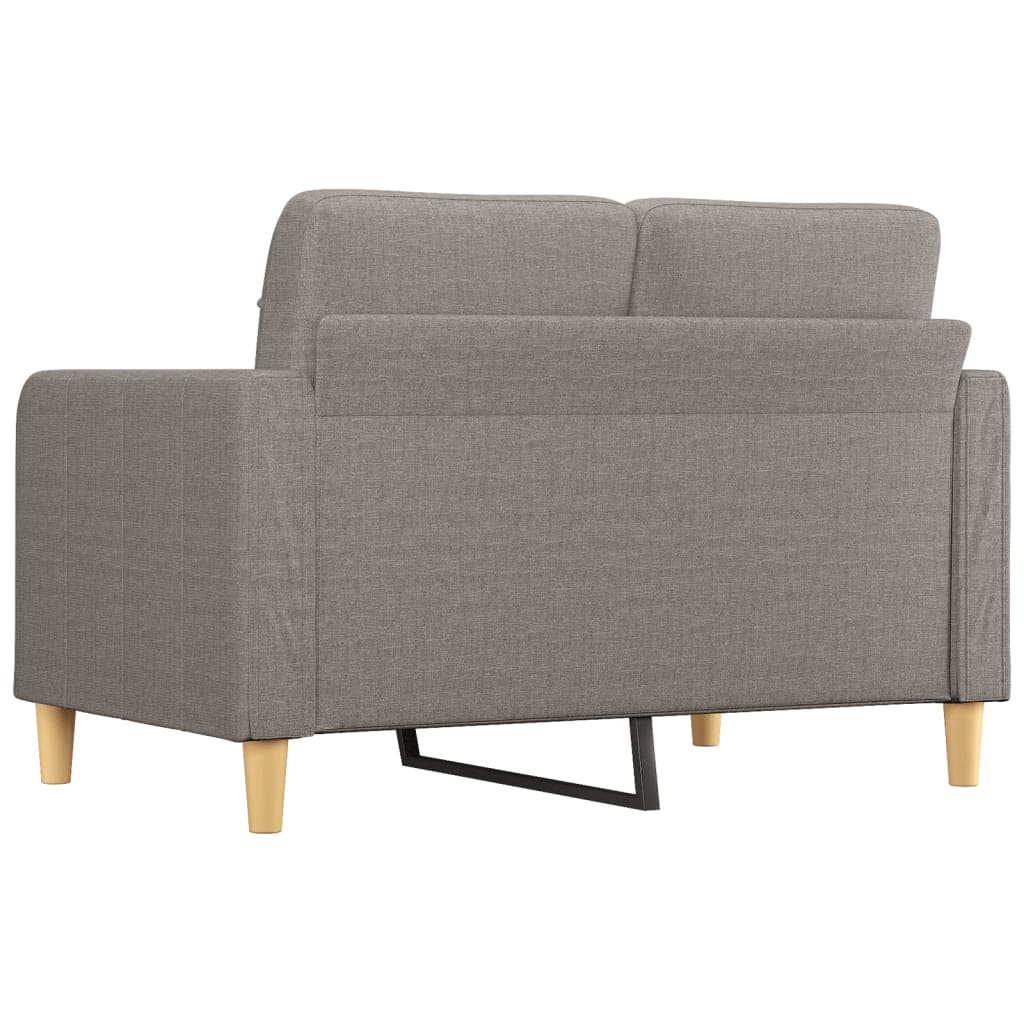 Kétszemélyes fekete szövetkanapé 120 cm Kétszemélyes fekete szövetkanapé 120 cm