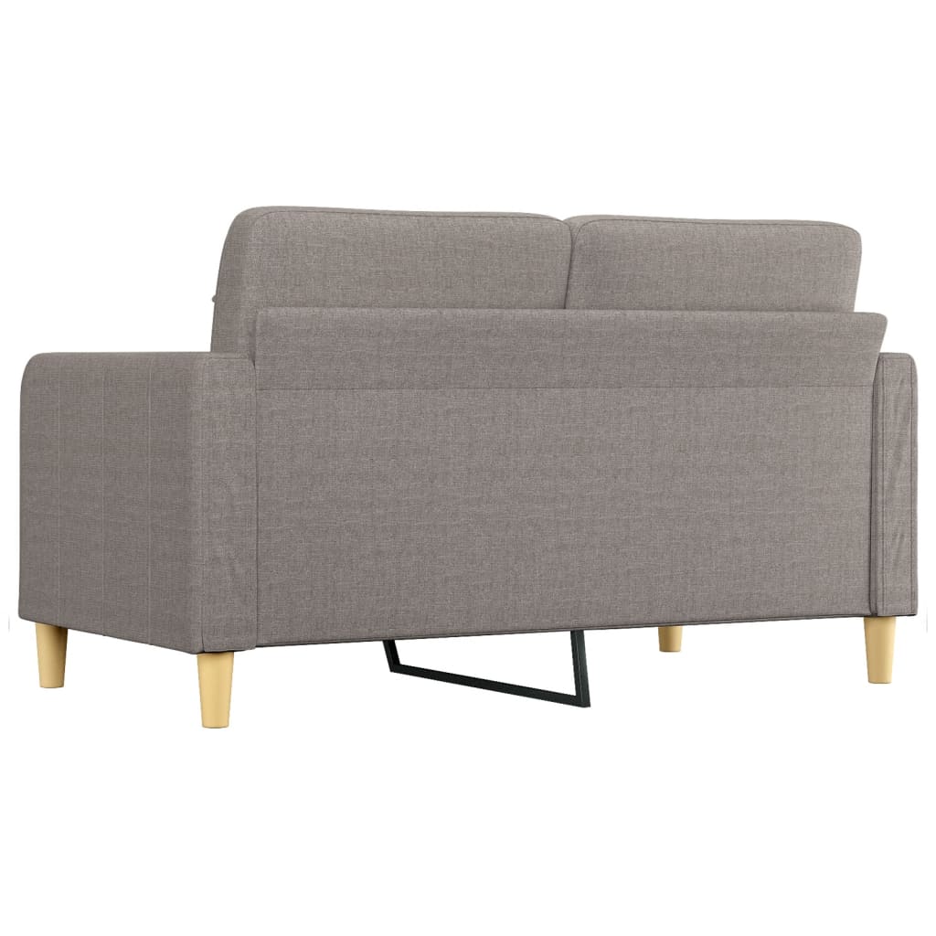 Kétszemélyes tópszínű szövet kanapé 140 cm