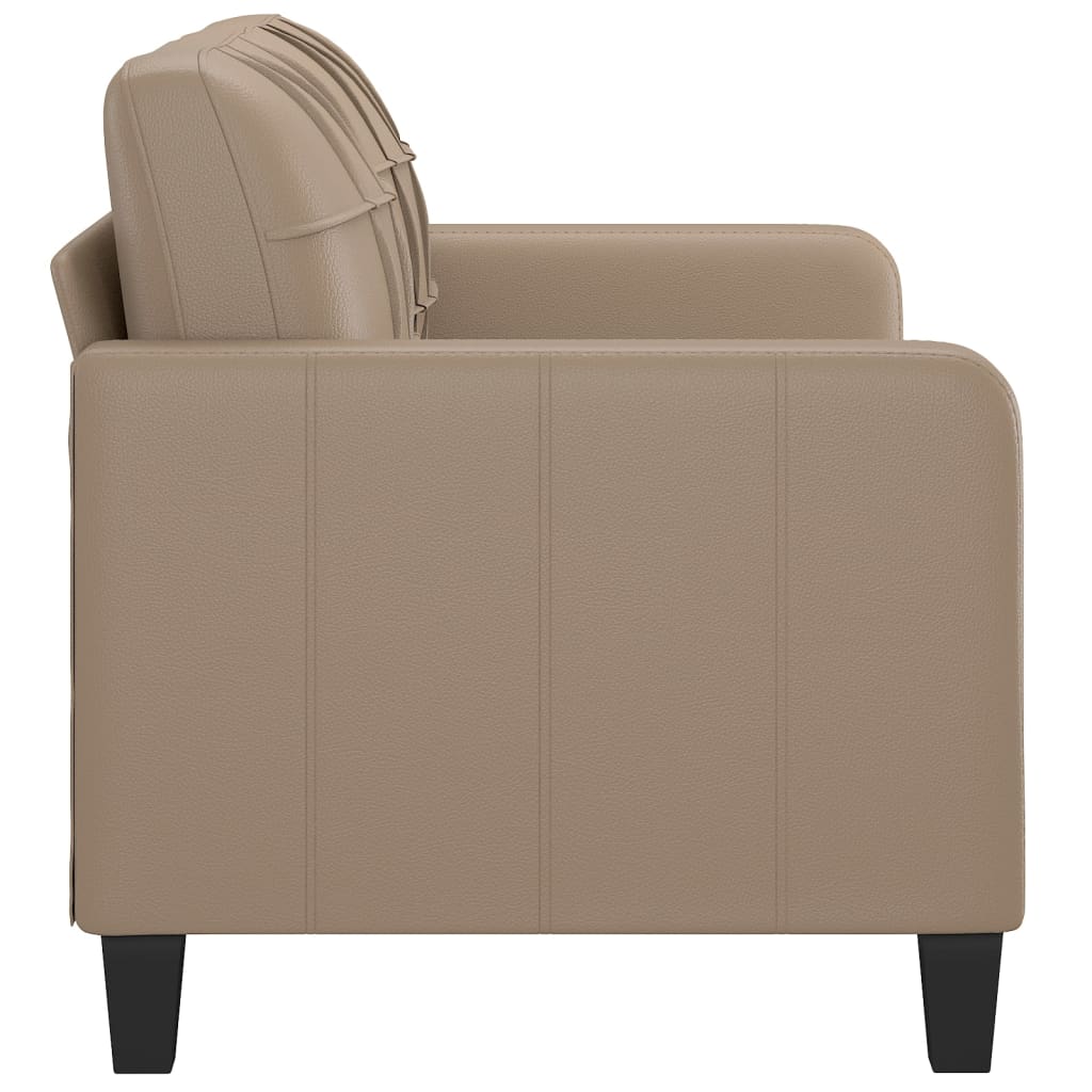 2 személyes cappuccino színű műbőr kanapé 140 cm 2 személyes cappuccino színű műbőr kanapé 140 cm