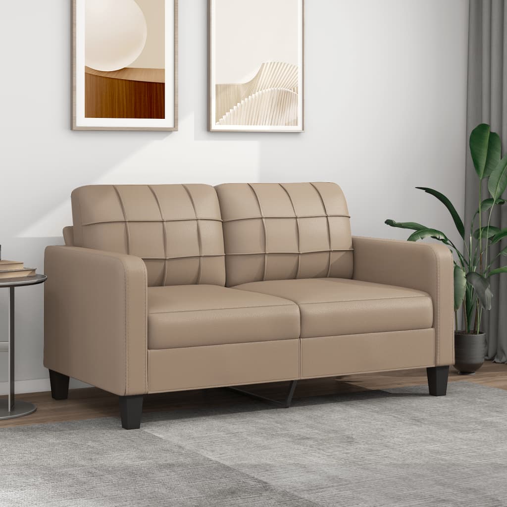 2 személyes cappuccino színű műbőr kanapé 140 cm 2 személyes cappuccino színű műbőr kanapé 140 cm