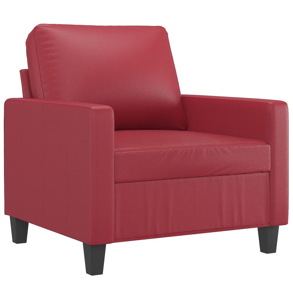 Bordó műbőr kanapéfotel 60 cm Bordó műbőr kanapéfotel 60 cm