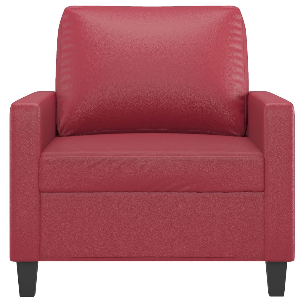 Bordó műbőr kanapéfotel 60 cm Bordó műbőr kanapéfotel 60 cm