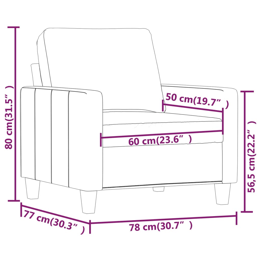 Bordó műbőr kanapéfotel 60 cm Bordó műbőr kanapéfotel 60 cm