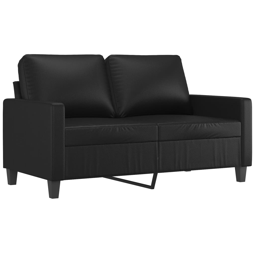 2 személyes fekete műbőr kanapé 120 cm 2 személyes fekete műbőr kanapé 120 cm